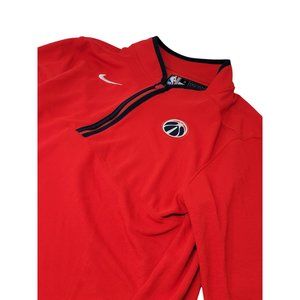 Nike NBA Quarter Zip Basketball‎ Warm Up Jacket Red Size Small